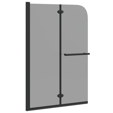 Vidaxl douche omhulsel zwart 120 x 140 cm esg-glas en aluminium