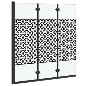Vidaxl douche omhulsel zwart en transparant 130 x 130 cm gehard glas