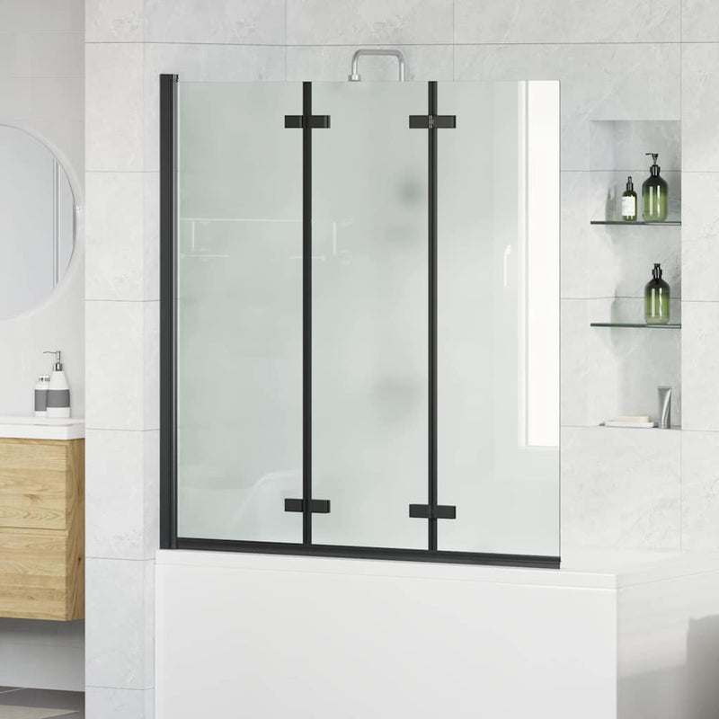 ギャラリービューアに画像をロードする, Vidaxl douche omhulsel zwart 130 x 138 cm esg-glas en aluminium
