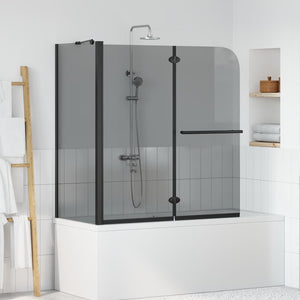 Vidaxl bi-vouw douche omheining donker transparant 120 x 67 x 129 cm