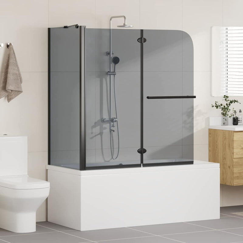 ギャラリービューアに画像をロードする, Vidaxl bi-vouw douche omheining donker transparant 120 x 67 x 129 cm
