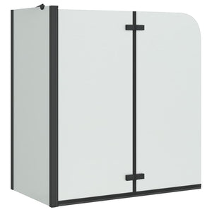 Vidaxl douche omhulsel zwart 120 x 68 x 130 cm esg-glas en aluminium