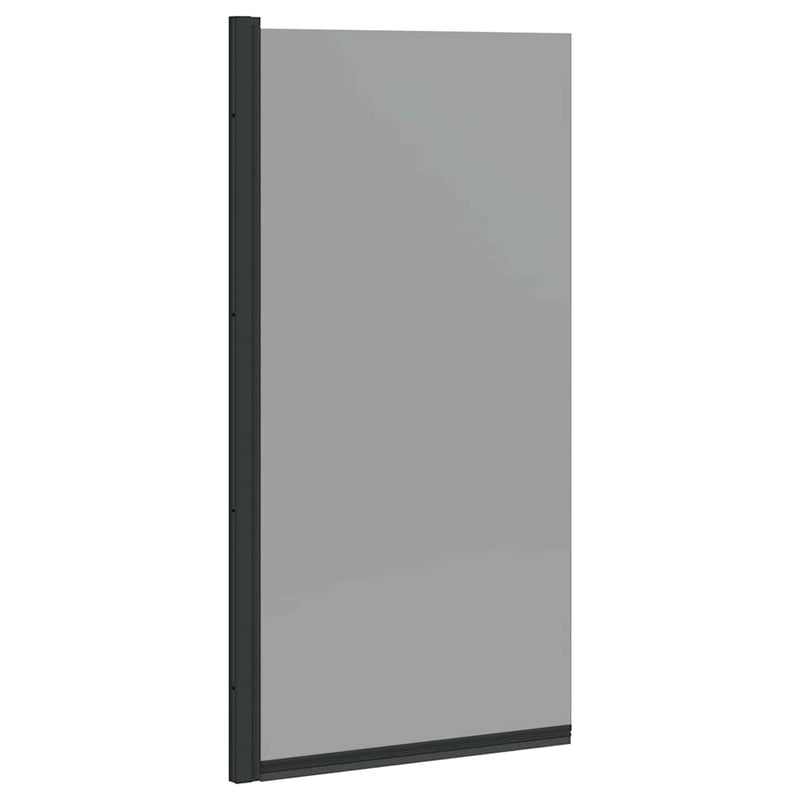 ギャラリービューアに画像をロードする, Vidaxl bad douchescreen zwart 68 x 130 cm gehard glas
