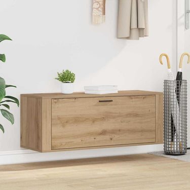 Vidaxl schoenenkast met plank artisanaal eikenkleurig 100 x 35 x 38 cm