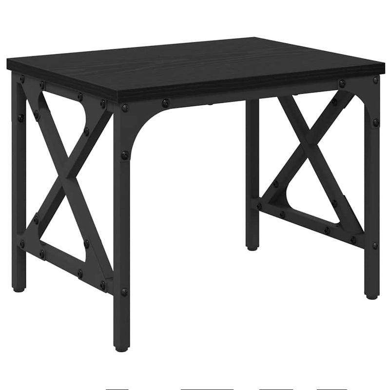 ギャラリービューアに画像をロードする, Vidaxl printerstand zwart eiken 40 x 30 x 31 cm bewerkt hout
