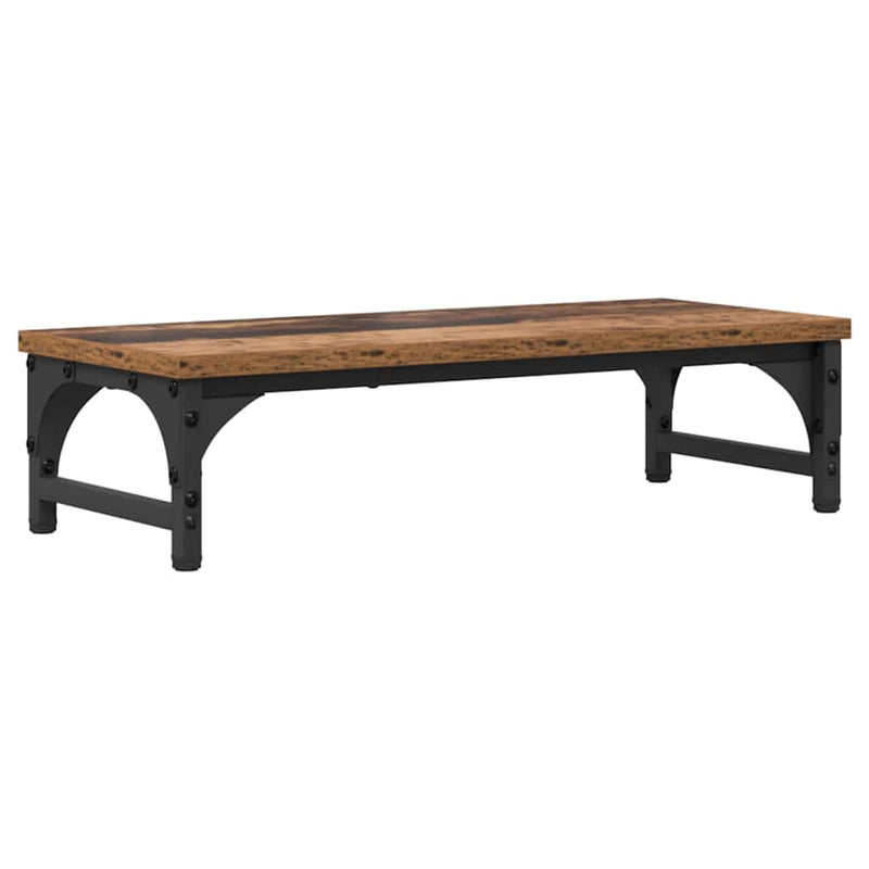 ギャラリービューアに画像をロードする, Vidaxl monitor stand oud hout 55 x 23 x 14 cm bewerkt hout
