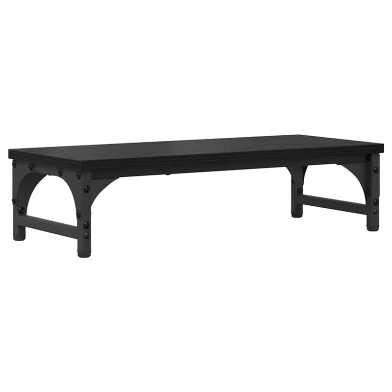 ギャラリービューアに画像をロードする, Vidaxl monitor stand zwart eiken 55 x 23 x 14 cm bewerkt hout
