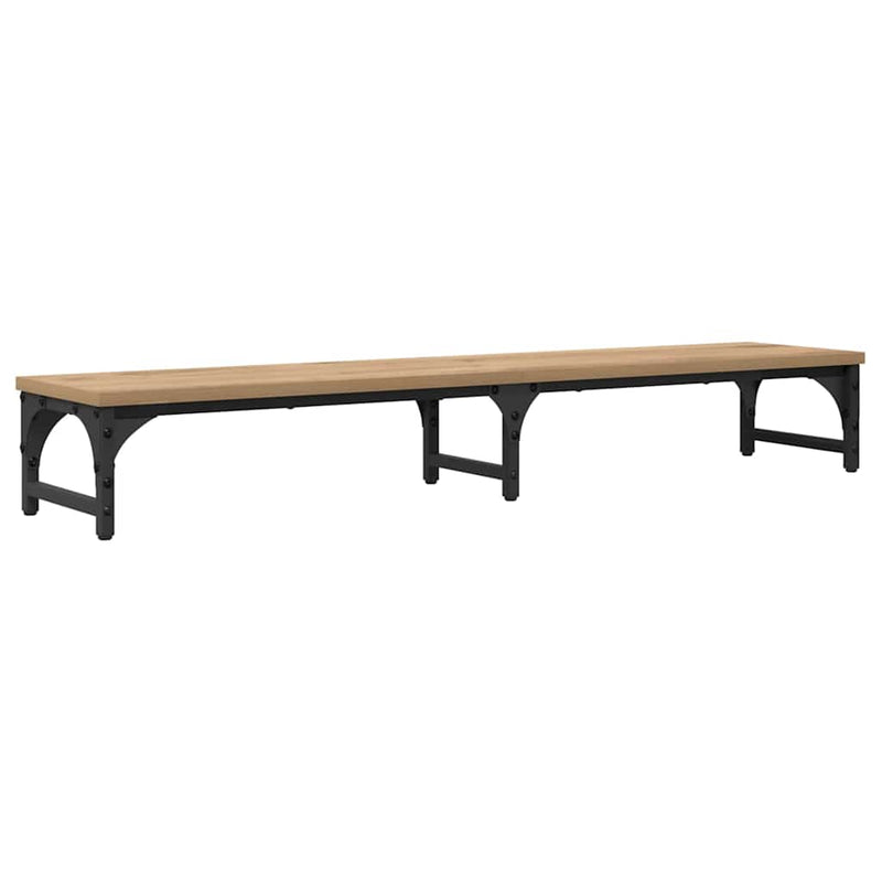 ギャラリービューアに画像をロードする, Vidaxl monitor stand artisan eiken 105 x 23 x 15,5 cm bewerkt hout

