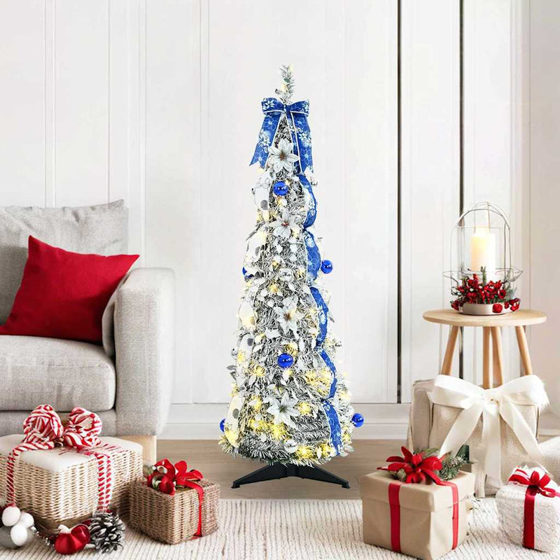 ギャラリービューアに画像をロードする, Vidaxl kunstkerstboom met 50 led met standaard wit 120 cm pvc
