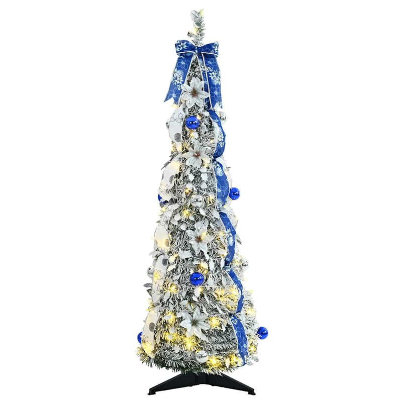 ギャラリービューアに画像をロードする, Vidaxl kunstkerstboom met 50 led met standaard wit 120 cm pvc
