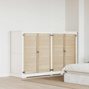 Vidaxl kastdeur 4 pcs naturel 110 x 2 x 49,5 cm massief grenenhout