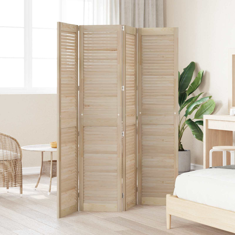 ギャラリービューアに画像をロードする, Vidaxl kastdeur 4 pcs naturel 170 x 2,1 x 39,5 cm massief grenenhout
