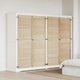 Vidaxl kastdeur 4 pcs naturel 170 x 2,1 x 59,5 cm massief grenenhout