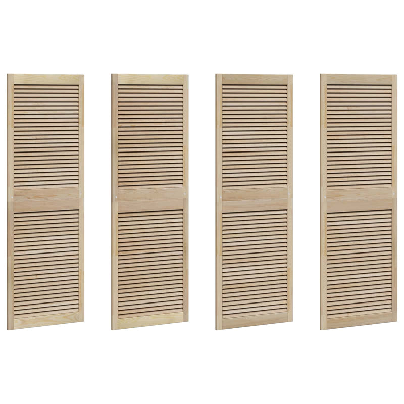 Afbeelding laden in galerijviewer, Vidaxl kastdeur 4 pcs naturel 170 x 2,1 x 59,5 cm massief grenenhout
