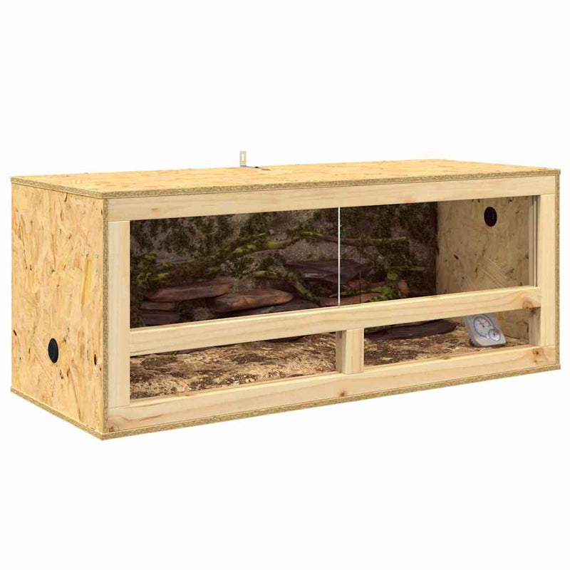 Chargez l'image dans la visionneuse de la galerie, Vidaxl terrarium bruin 100 x 40 x 40 cm osb
