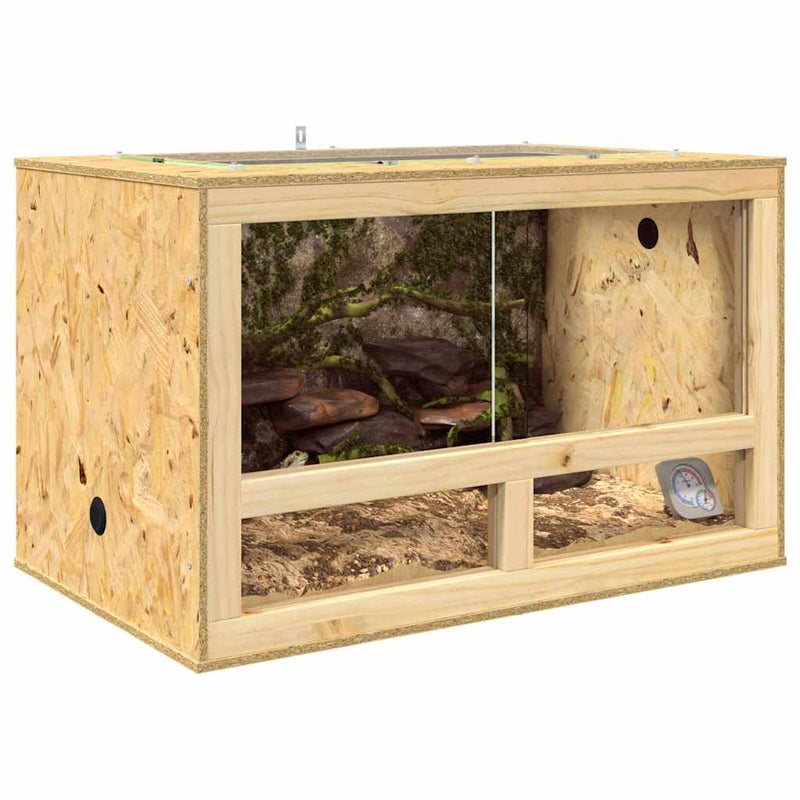 Chargez l'image dans la visionneuse de la galerie, Vidaxl terrarium bruin 80 x 50 x 50 cm osb
