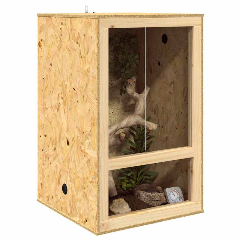 ギャラリービューアに画像をロードする, Vidaxl terrarium bruin 50 x 50 x 80 cm osb
