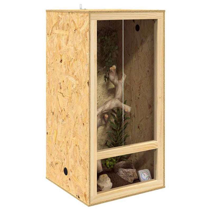 Chargez l'image dans la visionneuse de la galerie, Vidaxl terrarium bruin 50 x 50 x 100 cm osb
