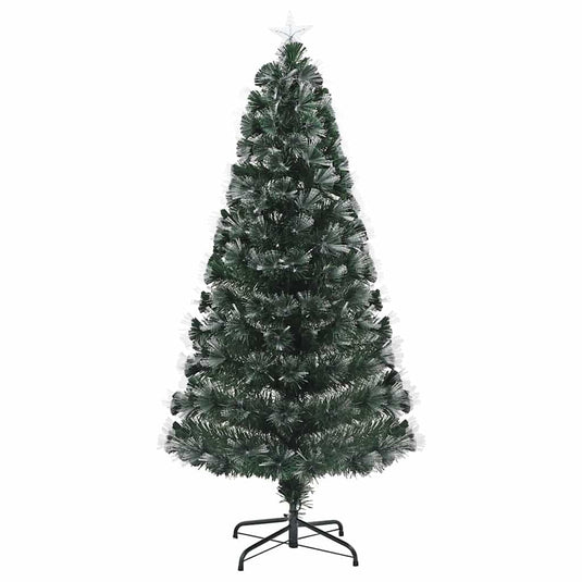 Vidaxl kunstkerstboom met 210 led met standaard groen 180 cm pvc