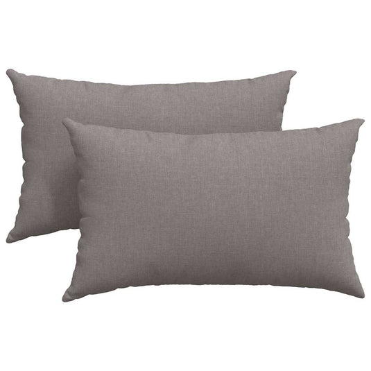 Vidaxl sofa kussens 2 pcs taupe 50 x 30 cm stof