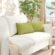 Vidaxl sofa kussens 2 st stof lichtgroen 50 x 30 cm