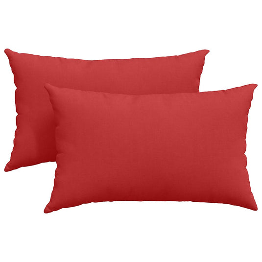 Vidaxl sofa kussens 2 pcs rood 50 x 30 cm stof