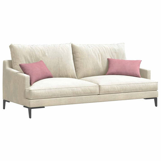 Vidaxl sofa kussens 2 stuks roze 50 x 30 cm cordstof