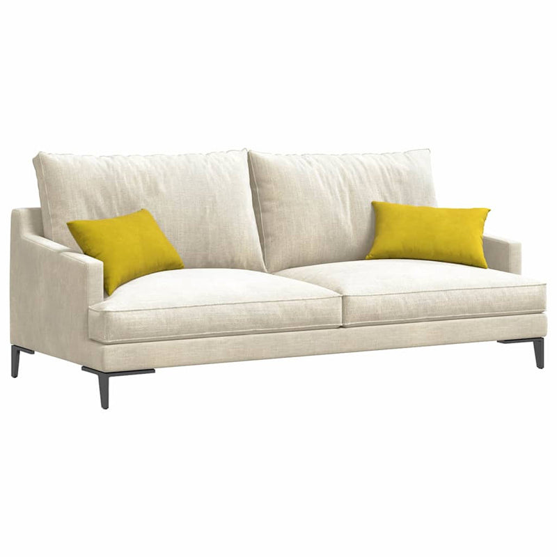 ギャラリービューアに画像をロードする, Vidaxl sofa kussens 2 stuks geel 50 x 30 cm cordstof
