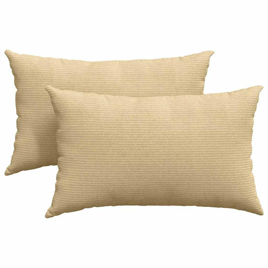 Vidaxl sofa kussens 2 stuks grijs groen 50 x 30 cm cordstof