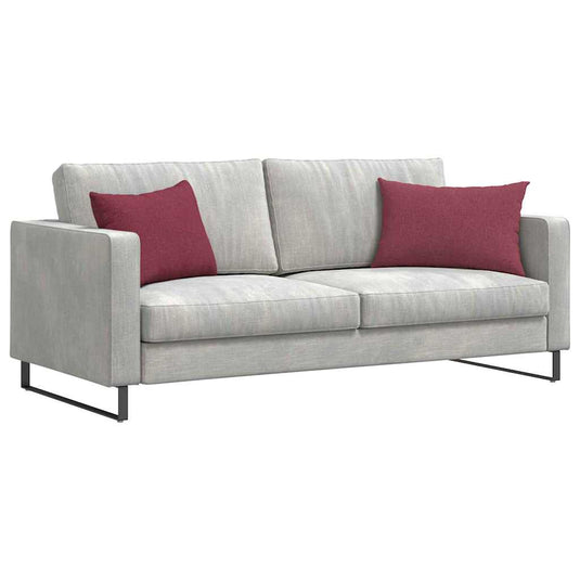 Vidaxl sofa kussens 2 pcs wijnrood 60 x 40 cm stof