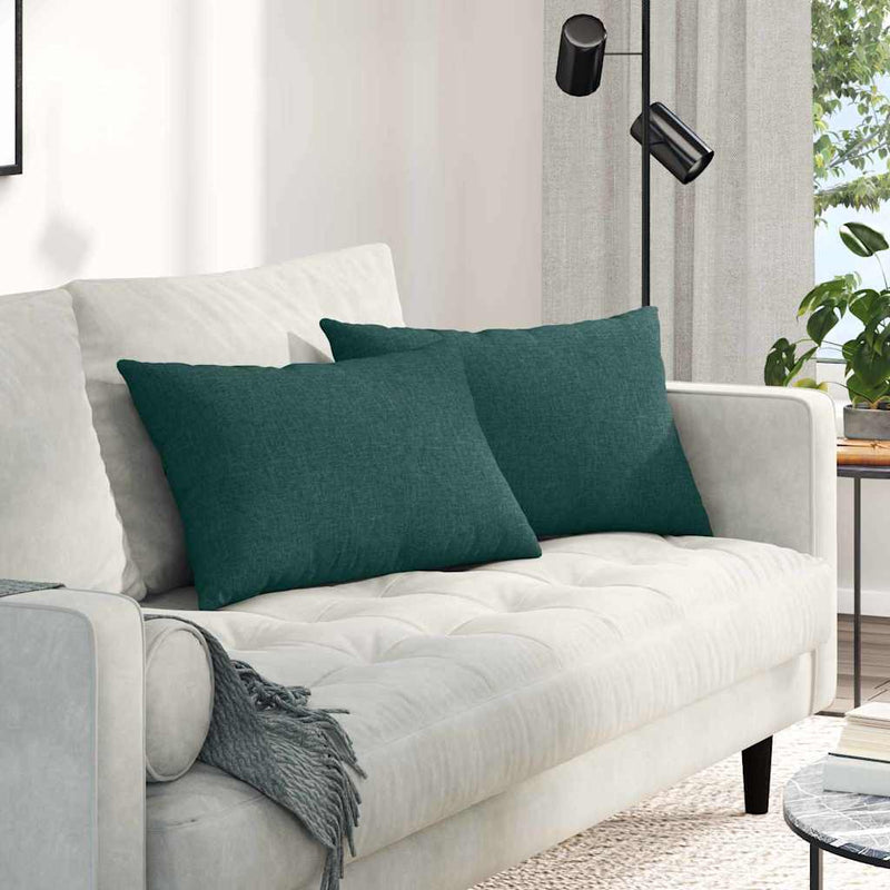 ギャラリービューアに画像をロードする, Vidaxl sofa kussens 2 pcs donkergroen 60 x 40 cm stof

