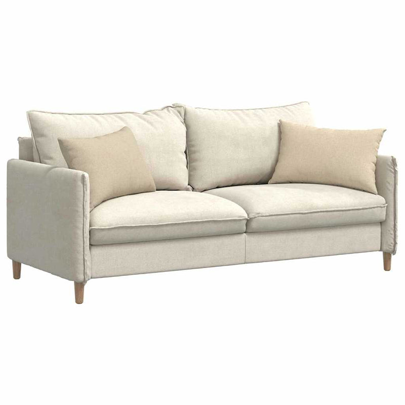 Chargez l'image dans la visionneuse de la galerie, Vidaxl sofa kussens 2 pcs crème 60 x 40 cm stof
