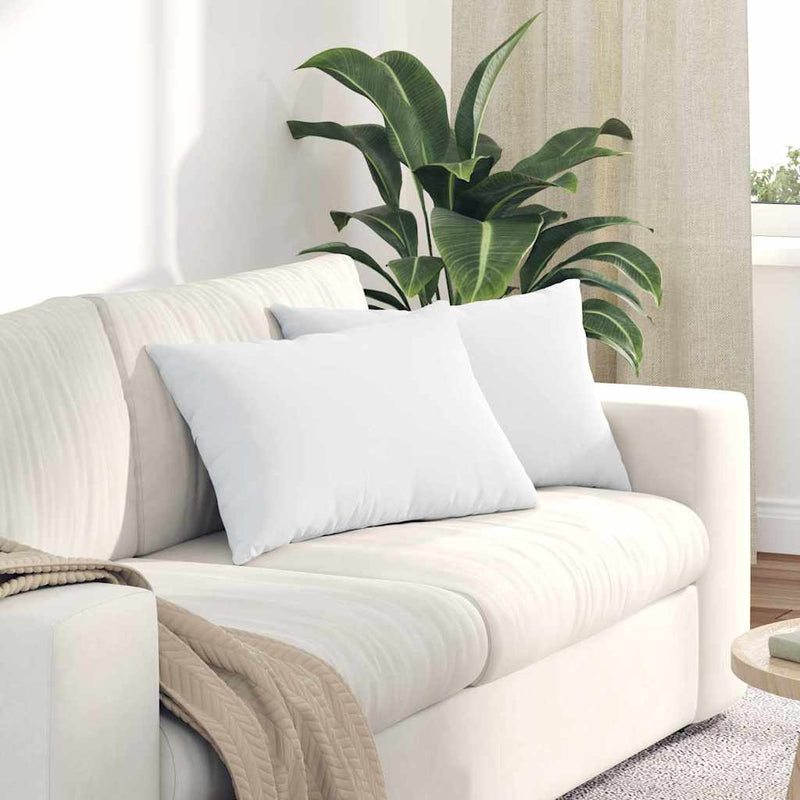 ギャラリービューアに画像をロードする, Vidaxl sofa kussens 2 pcs wit 60 x 40 cm stof
