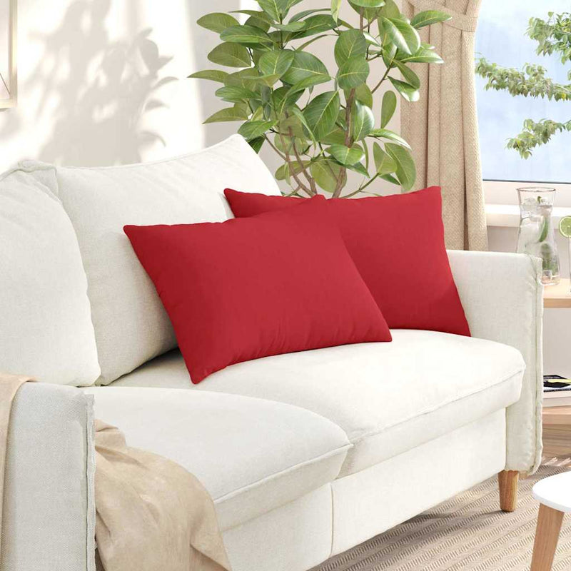 Chargez l'image dans la visionneuse de la galerie, Vidaxl sofa kussens 2 pcs rood 60 x 40 cm stof
