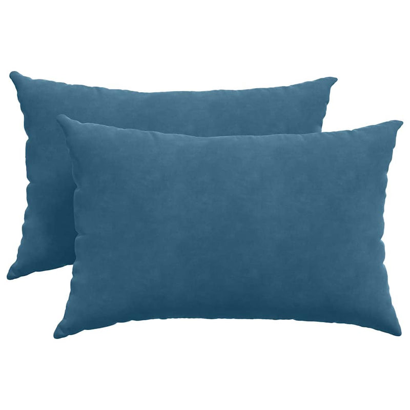 ギャラリービューアに画像をロードする, Vidaxl sofa kussens 2 stuks blauw 60 x 40 cm cordstof
