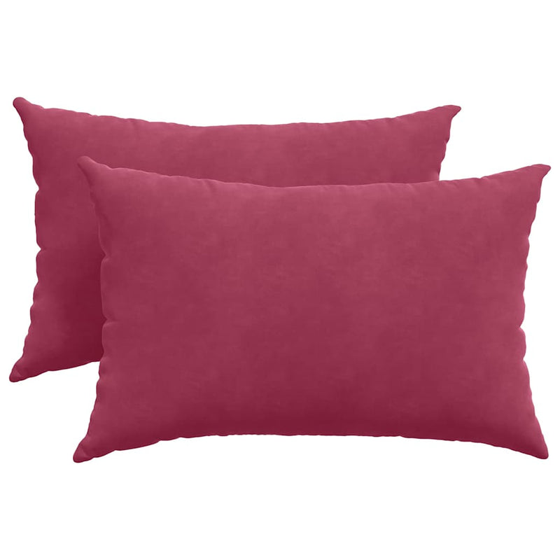 ギャラリービューアに画像をロードする, Vidaxl sofa kussens 2 stuks wijnrood 60 x 40 cm cordstof
