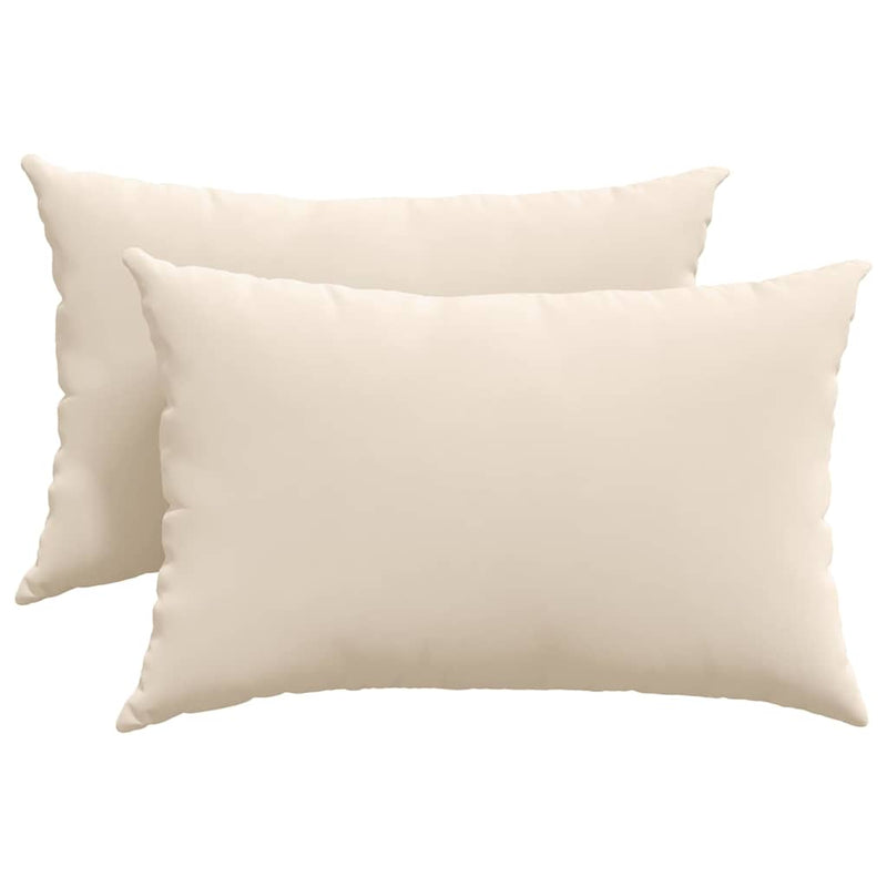 Chargez l'image dans la visionneuse de la galerie, Vidaxl sofa kussens 2 stuks beige 60 x 40 cm stof
