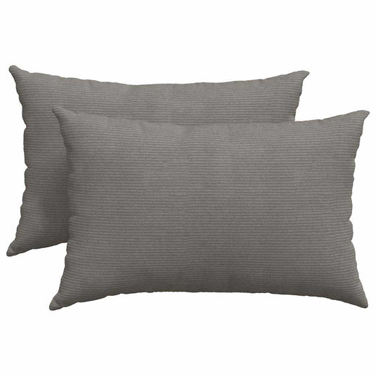 Vidaxl sofa kussens 2 stuks lichtgrijs 60 x 40 cm cordstof