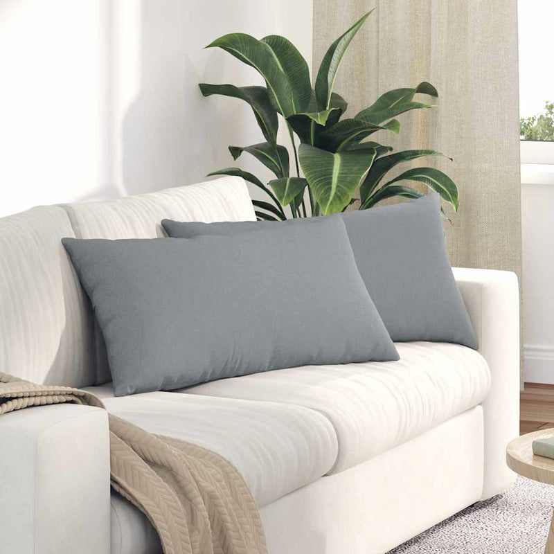 ギャラリービューアに画像をロードする, Vidaxl sofa kussens 2 pcs lichtgrijs 80 x 40 cm stof
