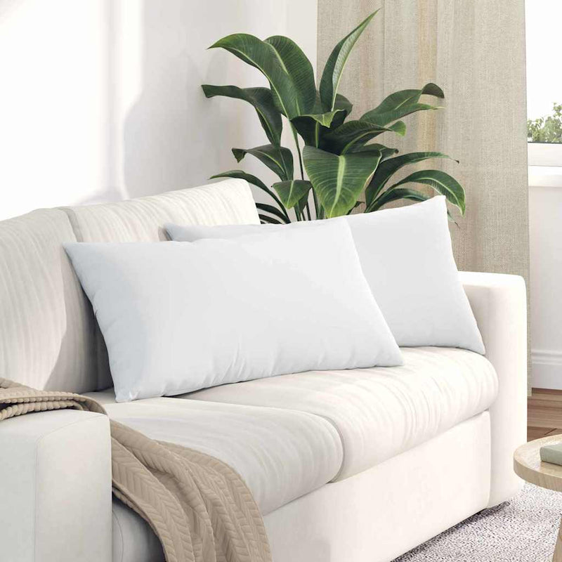 ギャラリービューアに画像をロードする, Vidaxl sofa kussens 2 pcs wit 80 x 40 cm stof
