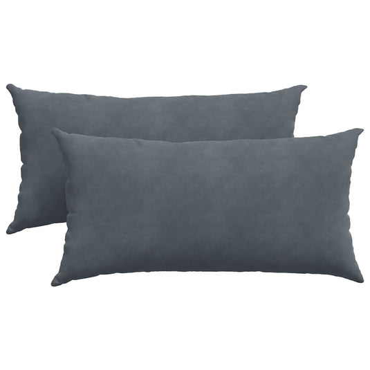 Vidaxl sofa kussens 2 stuks donkergrijs 80 x 40 cm cordstof
