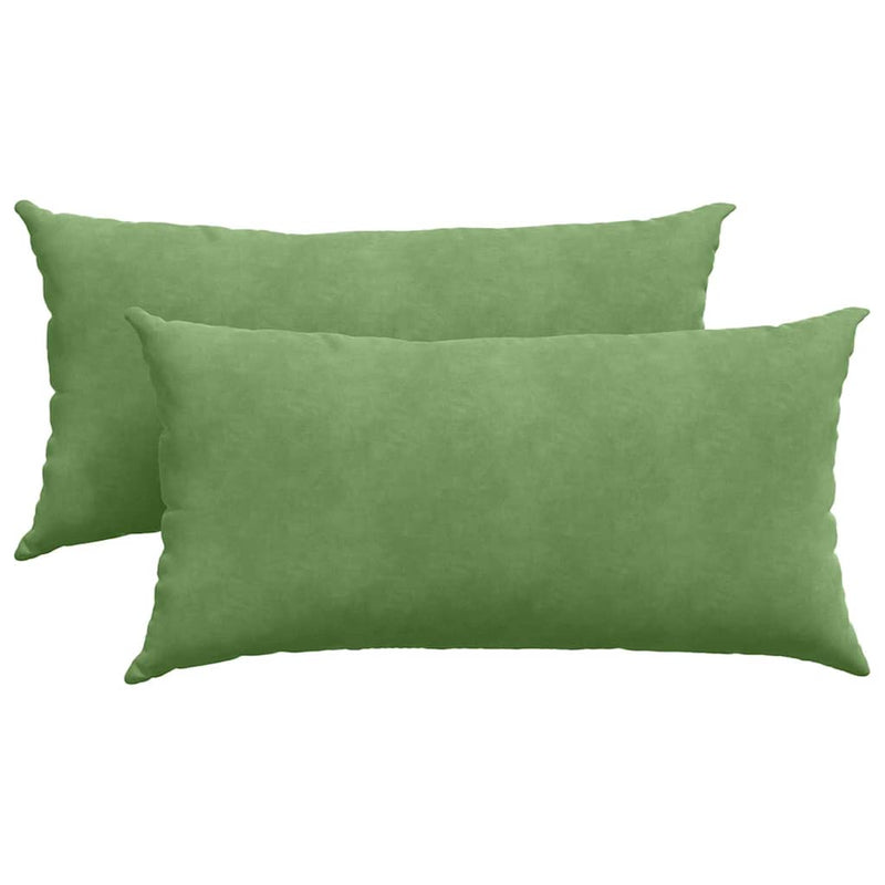 Chargez l'image dans la visionneuse de la galerie, Vidaxl sofa kussens 2 stuks lichtgroen 80 x 40 cm cordstof
