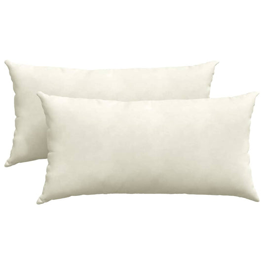 Vidaxl sofa kussens 2 stuks crème 80 x 40 cm cordstof