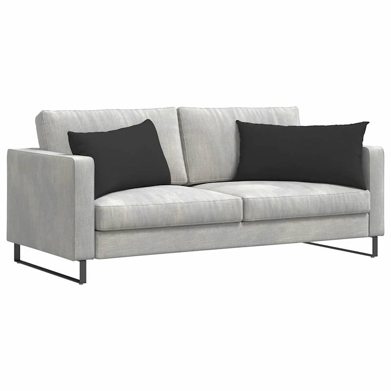 Chargez l'image dans la visionneuse de la galerie, Vidaxl sofa kussens 2 stuks zwart 80 x 40 cm stof
