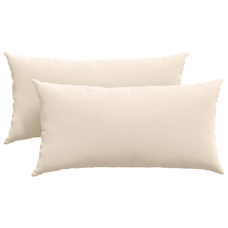 Chargez l'image dans la visionneuse de la galerie, Vidaxl sofa kussens 2 stuks beige 80 x 40 cm stof
