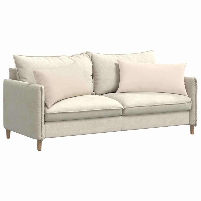 Chargez l'image dans la visionneuse de la galerie, Vidaxl sofa kussens 2 stuks beige 80 x 40 cm stof
