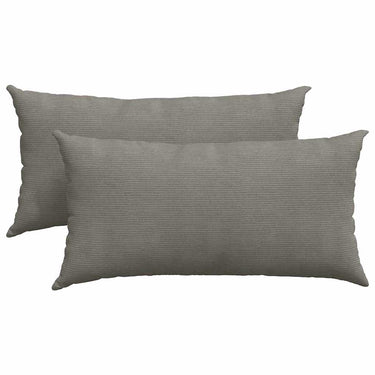 Vidaxl sofa kussens 2 stuks lichtgrijs 80 x 40 cm cordstof