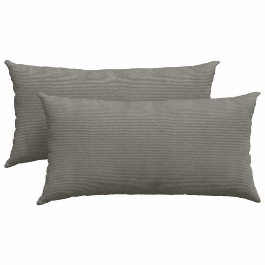 Vidaxl sofa kussens 2 stuks lichtgrijs 80 x 40 cm cordstof