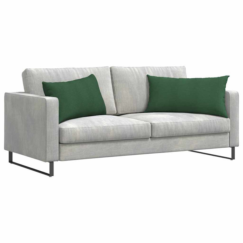Chargez l'image dans la visionneuse de la galerie, Vidaxl sofa kussens 2 stuks donkergroen 80 x 40 cm cordstof
