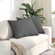 Vidaxl sofa kussens 2 st stof donkergrijs 70 x 50 cm